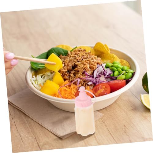 Cabilock Pink Mustard Squeeze Bottle for BBQ and Kitchen Use