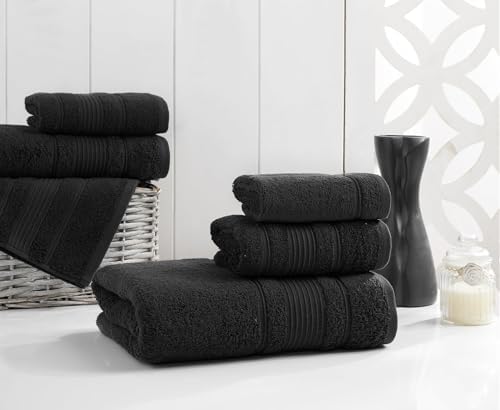 Personalized Monogrammed Black Washcloth Set
