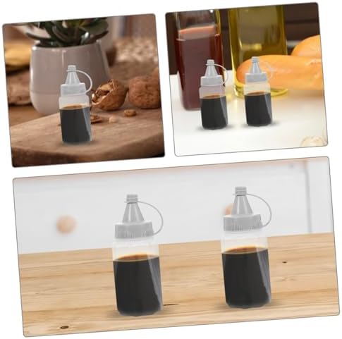 Luxshiny 8PCS Portable Condiment Squeeze Bottles