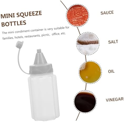 4-Piece Reusable Squeeze Bottles - Perfect for Cooking Travel and Crafts