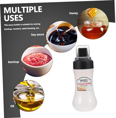 Holidoyo Portable Refillable Condiment Squeeze Bottle
