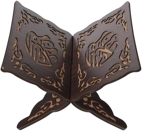 BESTOYARD Wooden Quran Book Stand Foldable Religious Holder