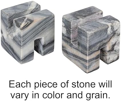 Creative Co-Op Gray Marble Cookbook Stand
