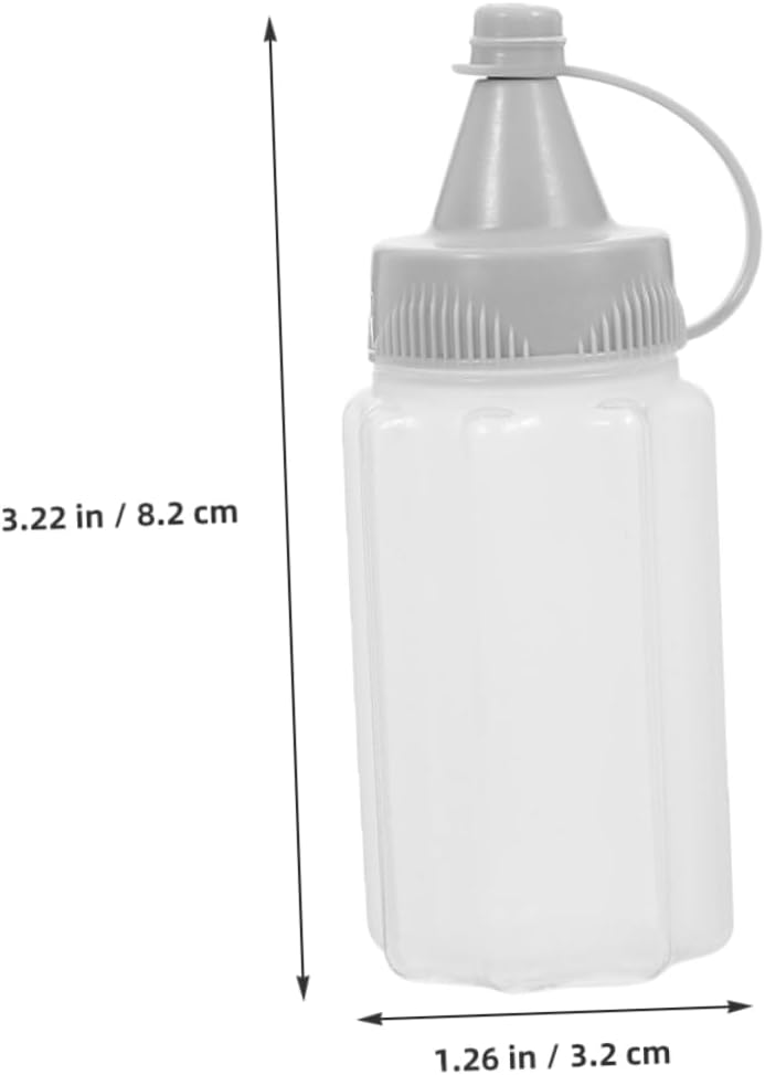 8PCS Reusable Plastic Squeeze Bottles 30ml