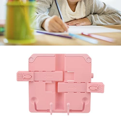 Ergonomic Reading Rack Foldable Durable for Books Cookbooks More Pink