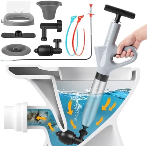 Sturdy High-Pressure Toilet Plunger