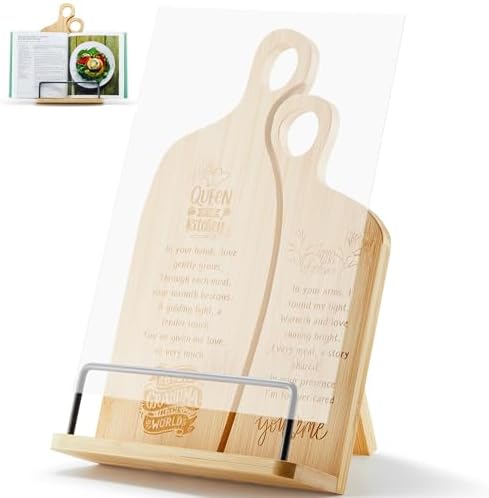 Bamboo Grandma Recipe Stand Comfort Style for Dependable Grandmas