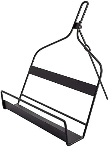 AuldHome Rustic Black Metal Cookbook Stand 1