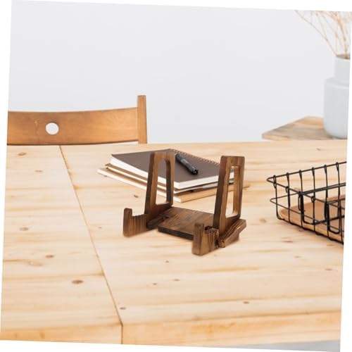 Elegant Wooden Book Recipe Stand Multi-Use Kitchen Organizer