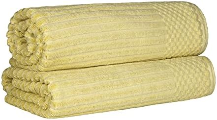 BLUENILEMILLS Cotton Bath Sheet Set of 2 - Golden Mist