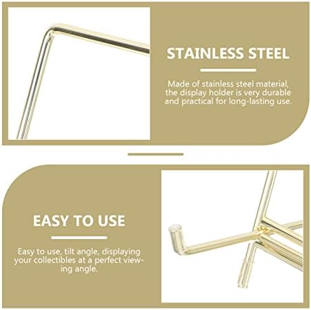 Minimalist Recipe Holder Art Display Stand Stainless Steel Table Stand