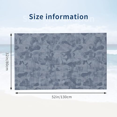 Comfy Durable French Blue Bath Towel