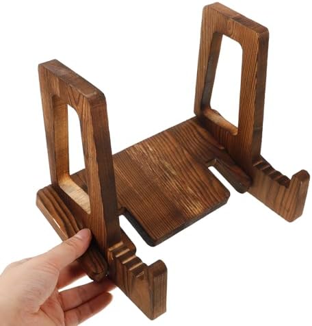 Magiclulu Retro Wood sAdjustable Retro Wooden Book Stand cookbook Holder Lap desk Organizer