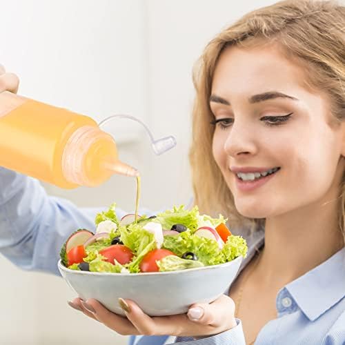 24 x 8oz Squeeze Bottles Twist-Top Leak-Proof Multipurpose Durable