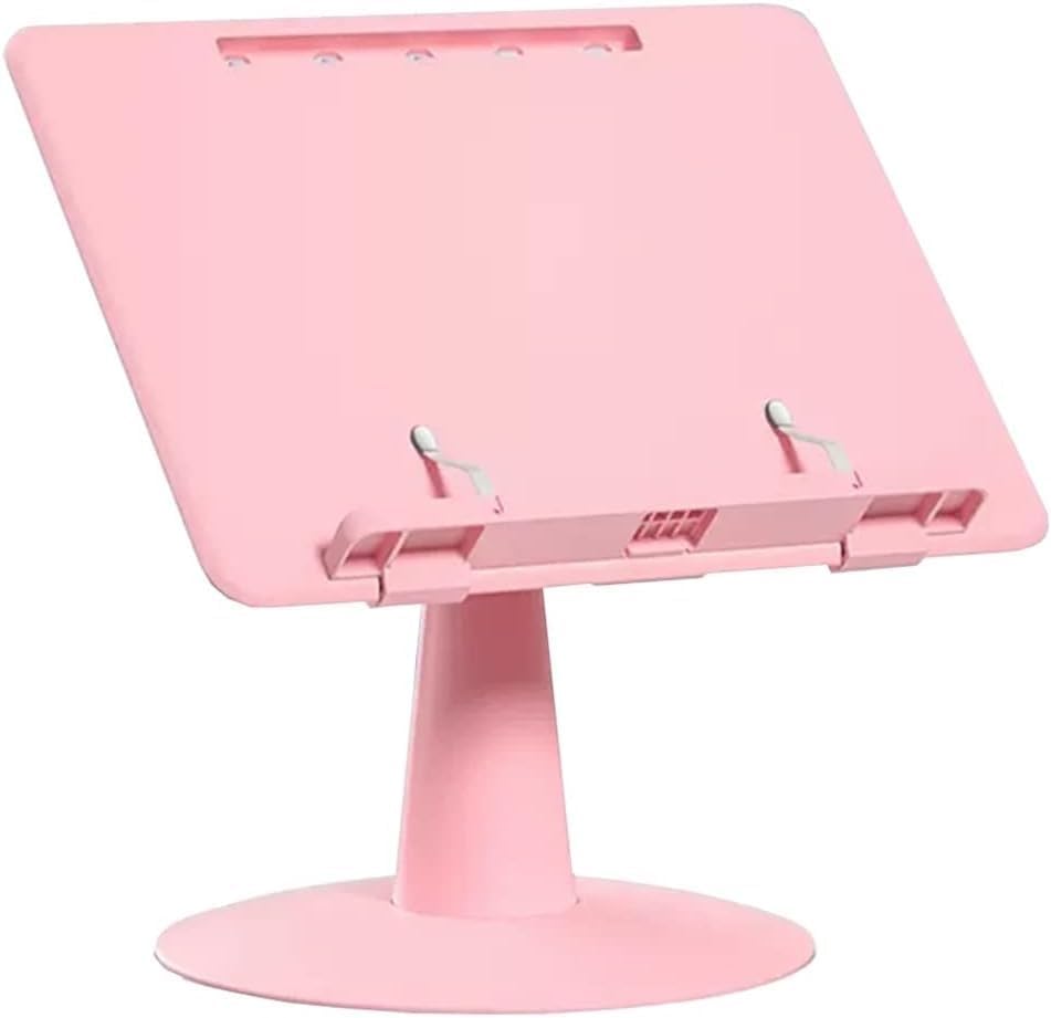 FaLkiN Adjustable Cookbook Stand Foldable Reading Holder for Desk and Kitchen
