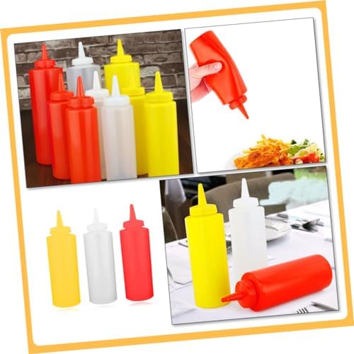 Squeeze Condiment Bottles Set for Ketchup Salad Dressing Mustard