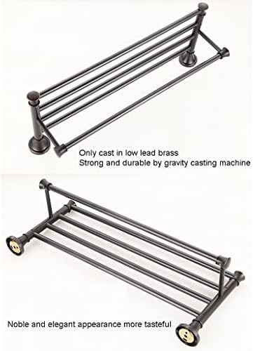 All-Copper Black Towel Rack Minimalist Bathroom hardware