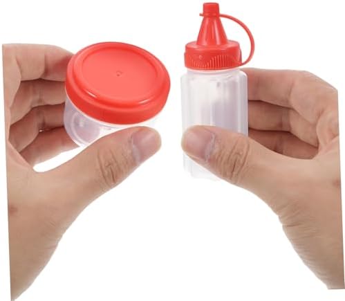Transparent Squeeze Bottle Condiment Holder PP Material Leak-Proof Design Compact Portable