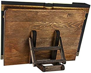 Vintage Wooden Book Stand with Adjustable Height