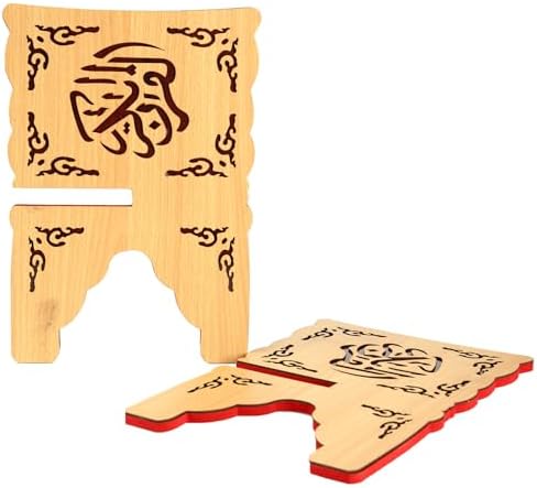 Perfect Quran Holder for Islam Held BookshelfWooden Quran OrganizerEid Mubarak Reading Stand