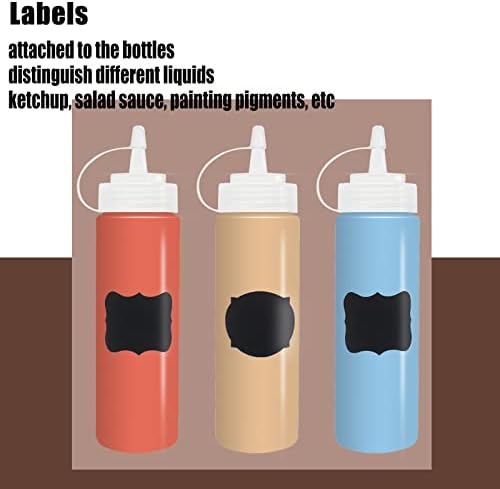 8 oz Squeeze Bottle Set for Condiments More