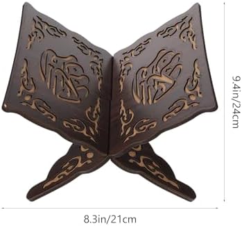 BESTOYARD Wooden Quran Book Stand Foldable Religious Holder