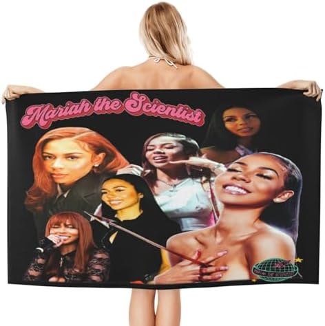 UtxnjsklMariah The Music Scientist Bath Towel
