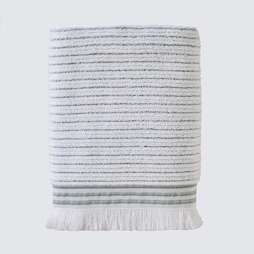 SKL Home Subtle Stripe Bath Towel Sage