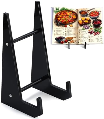 Sturdy Acrylic Cookbook Stand for Kitchen Countertops