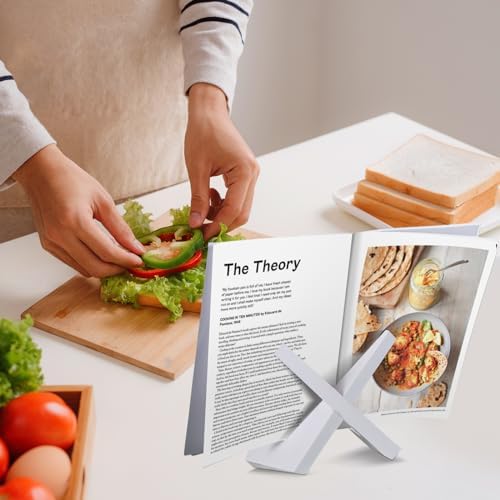 Sunnychicc Bamboo Cookbook Stand with Tablet Holder 1