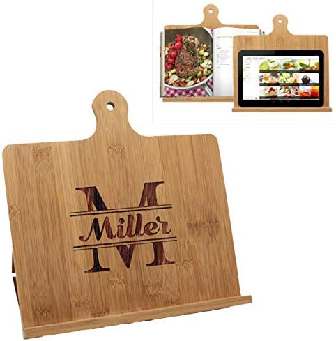 Personalized Bamboo Kitchen Cookbook Holder - 1025 x 1025