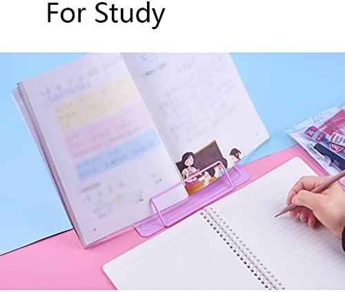 Foldable Adjustable Metal Read Cook Book Stand pink