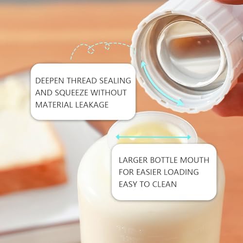 Five-Hole Reusable Squeeze Bottles Leak-Proof BPA-Free