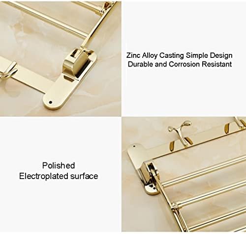 Your Bathrooms Best Elegant Golden Folding Towel Rack