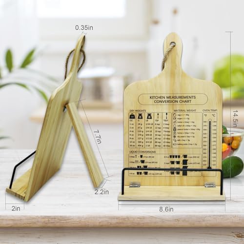 Wooden Recipe Book Holder Dhnvcud Kitchen Cookbook Stand