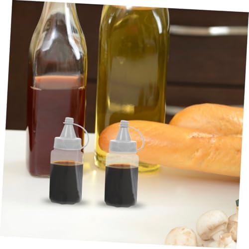 Zerodeko 8PCS Reusable Condiment Squeeze Bottles 30ml Set of 8