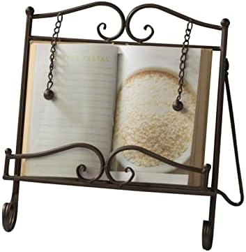 Tripar Swirl Design Metal cookbook stand recipe holder