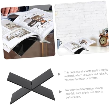 QUMIIRITY Acrylic Cookbook Stand Holder Display Unit