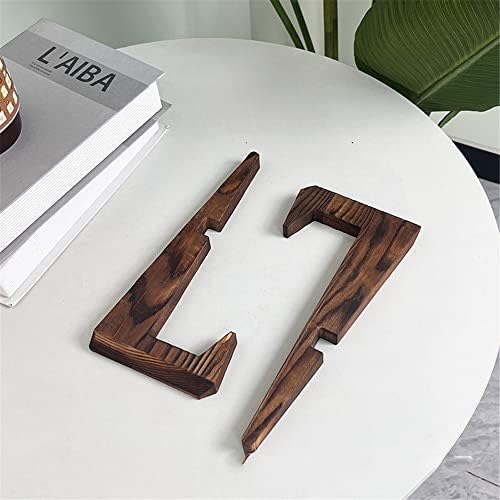 Rustic Brown Kitchen Counter Cookbook Stand for Recipe Book More