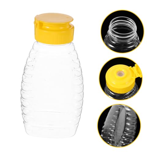 HAKIDZEL Reusable Honey Squeeze Bottles Leakproof Condiment Dispenser for Home and Parties