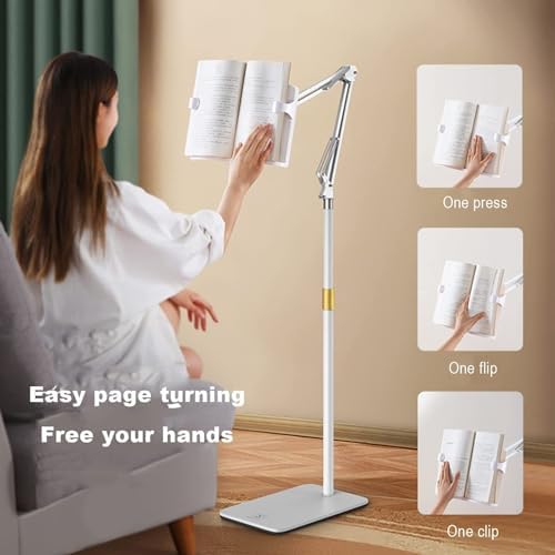Adjustable Floor BookStanding for Reading Books and Cookbooks