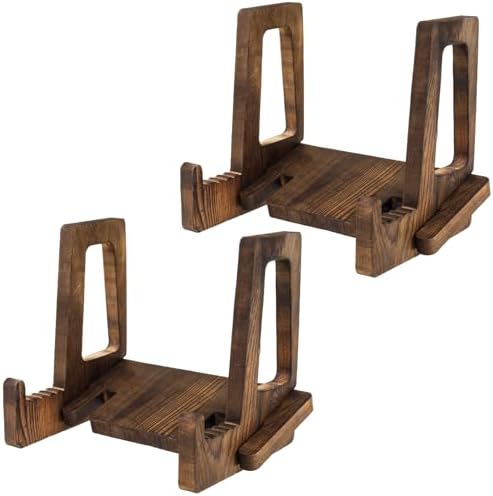 Adjustable Wave Cook Book Stand Natural Wood Finish Amazing Design