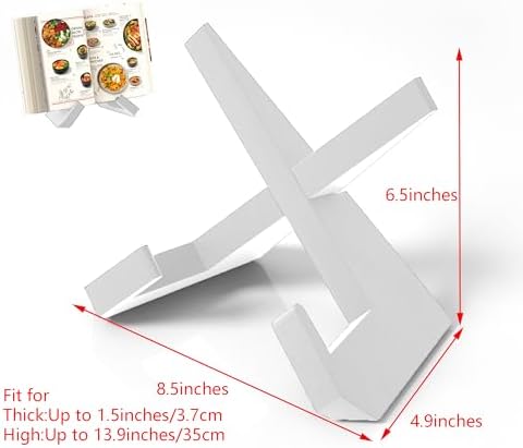 Webtrlics cookbook stand black 100 solid wood non-slip multifunctional kitchen accessory