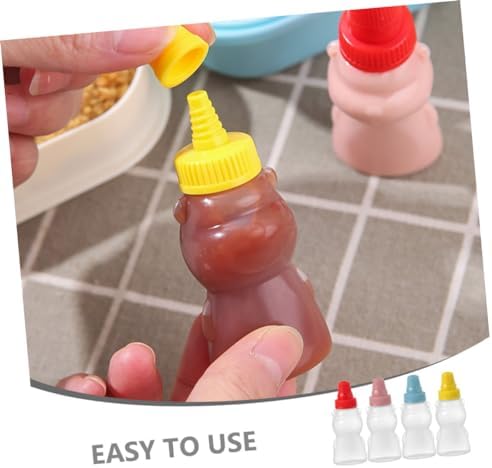 Mini Bear Ketchup Bottles Set of 8