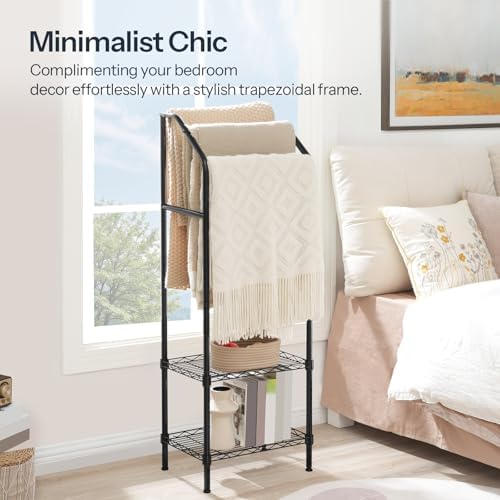 HOOBRO 478 Tall Freestanding Towel Rack with 3 Tiers