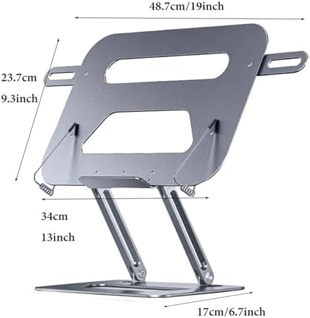 Perfect for Reading Study Foldable Book Stand with Adjustable Angle Height Silver