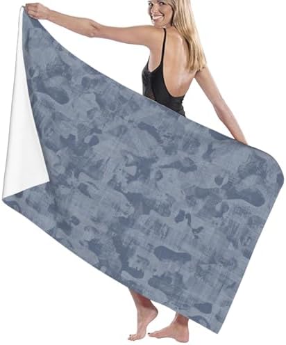 Comfy Durable French Blue Bath Towel