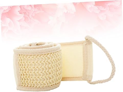 Beige Exfoliating Bath Towel