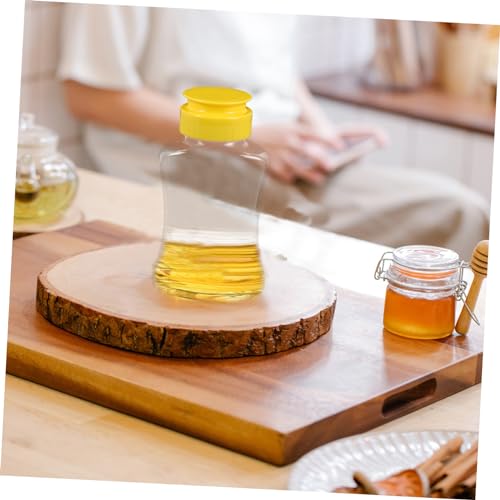 Happyyami Squeeze Honey Jar 2-Pack Leak-Proof Condiment Dispenser Easy to Use