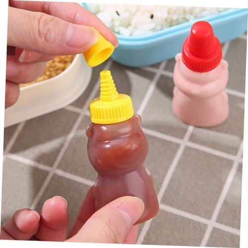 Cabilock 8 Pack Mini Bear Condiment Bottles 1